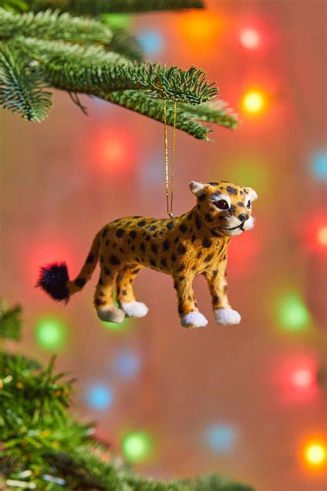 cheetah ornaments for christmas.